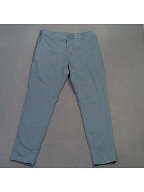 Birddogs Pants Men's 34x30 Fits 33x29 Blue Lined Boomstick Stretch Chino Golf